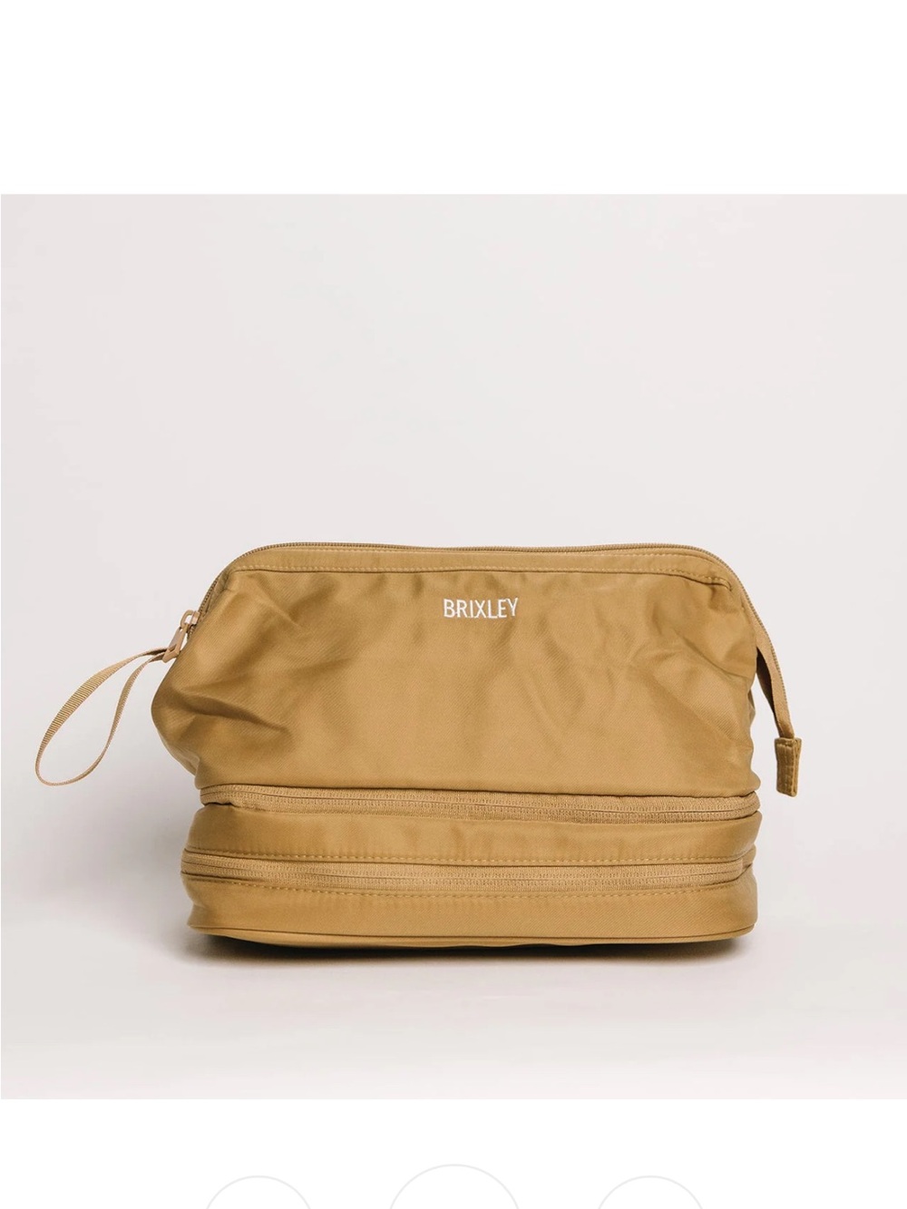 Brixley Toiletry Bag- Tan